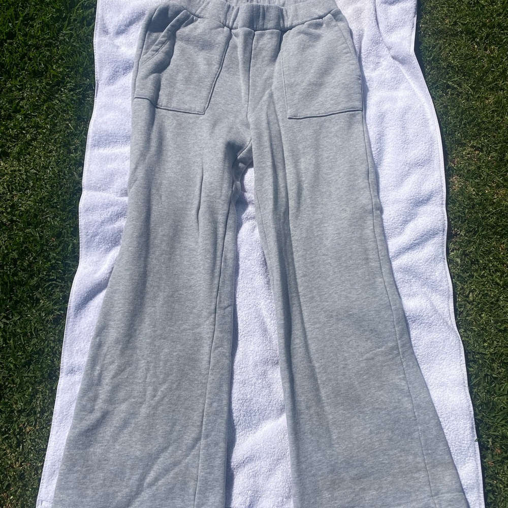 Grey & Gray Relaxed Leg Pull On Pants